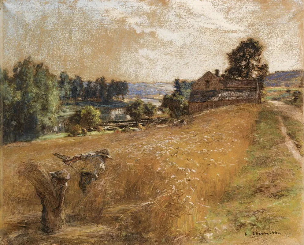 La Fenaison by Léon Augustin Lhermitte - Canvas Print