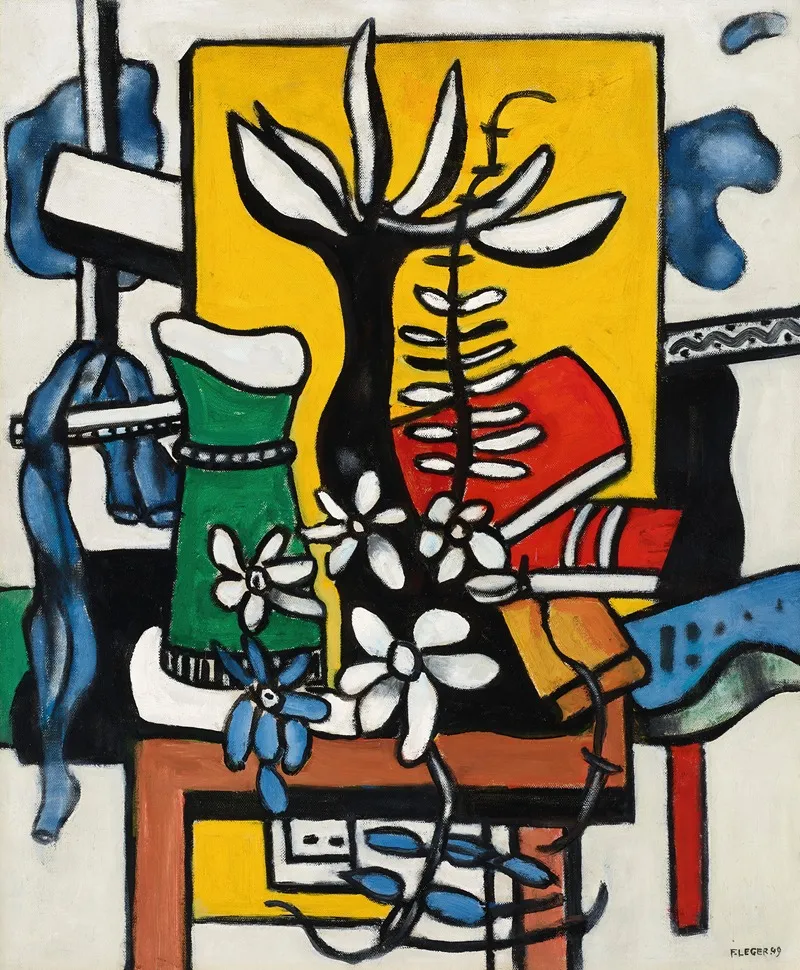 La Fleur Noire by Fernand Léger - Canvas Print
