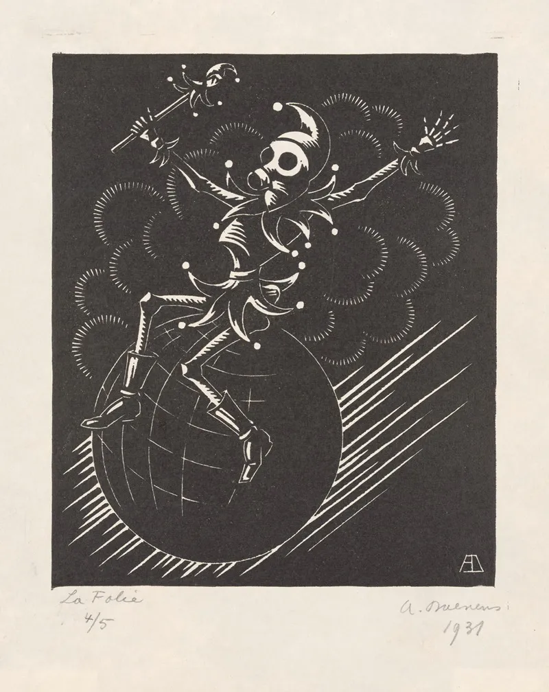 La Folie Dominant Le Monde by Albert Daenens - Canvas Print