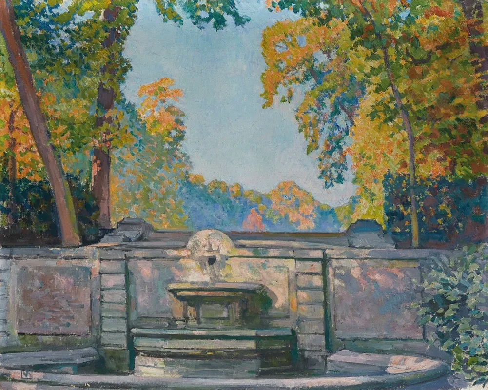 La Fontaine 2 by Theo van Rysselberghe - Canvas Print