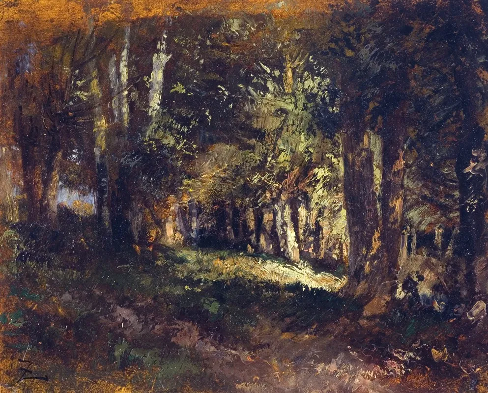 La Foret by Félix Ziem - Canvas Print