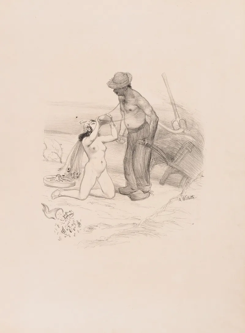 La Fortune 3 by Adolphe Léon Willette - Canvas Print