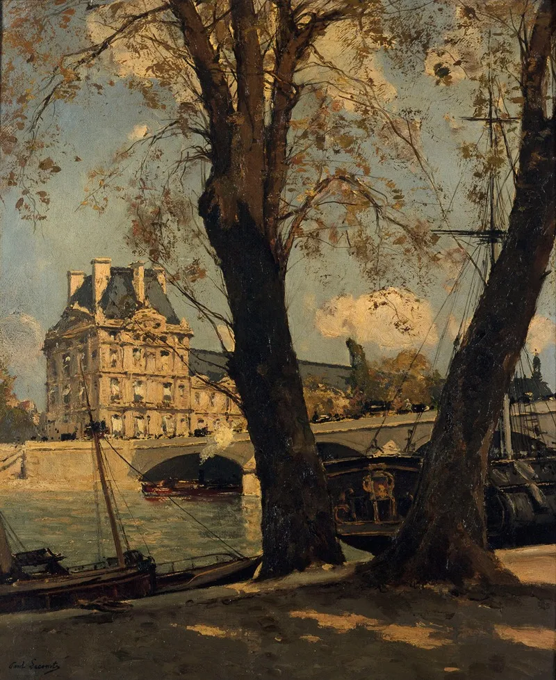 La Fregate Du Pont Royal by Paul Lecomte - Canvas Print