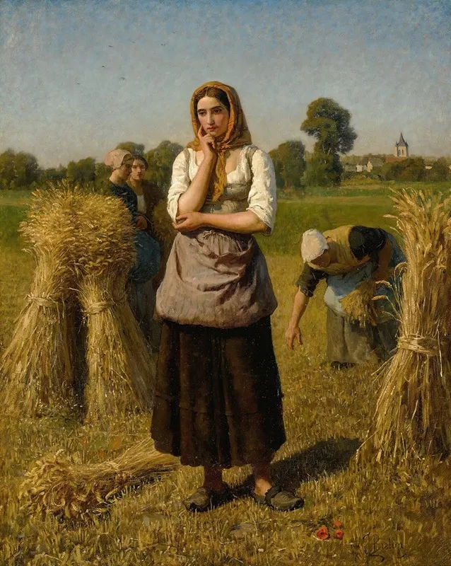 La Glaneuse by Jules Breton - Canvas Print