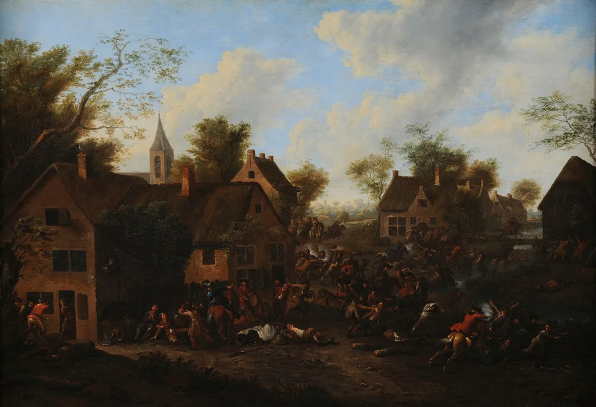 La Guerre En Flandre 2 by Charles Breydel - Canvas Print