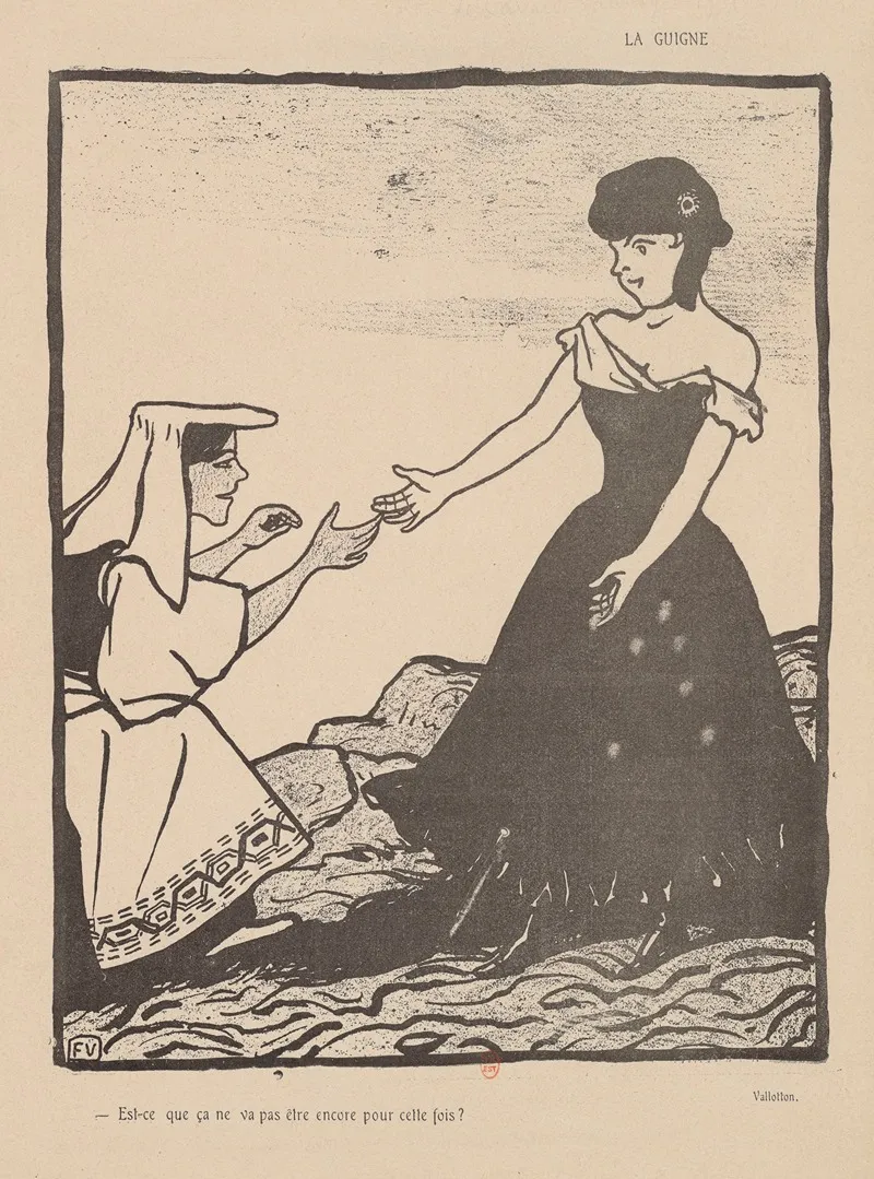 La Guine by Félix Vallotton - Canvas Print
