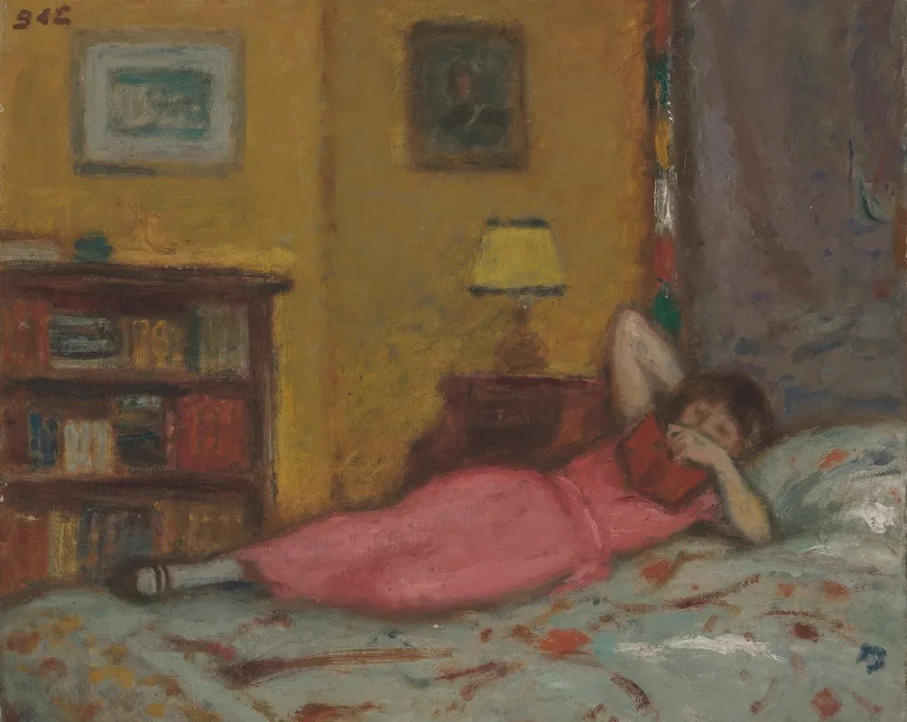 La Liseuse 7 by Georges d'Espagnat - Canvas Print