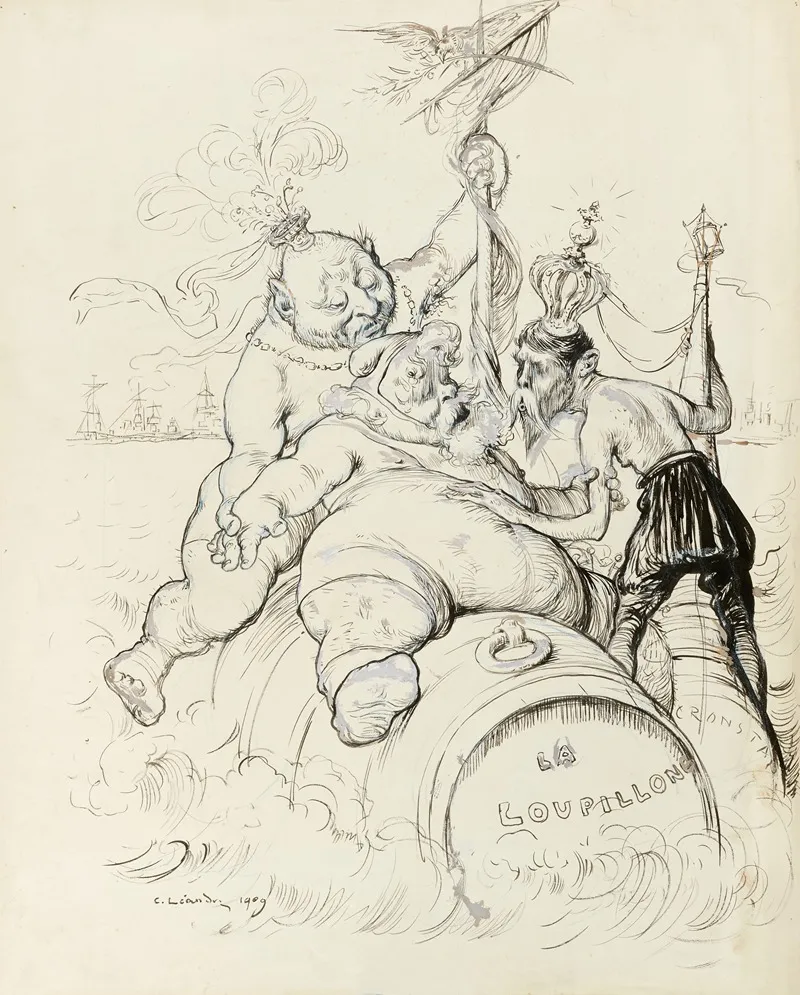 La Loupillone by Charles-Lucien Léandre - Canvas Print