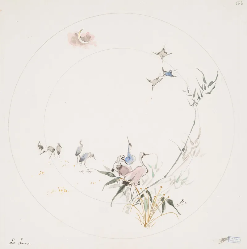 La Lune by Félix Bracquemond - Canvas Print