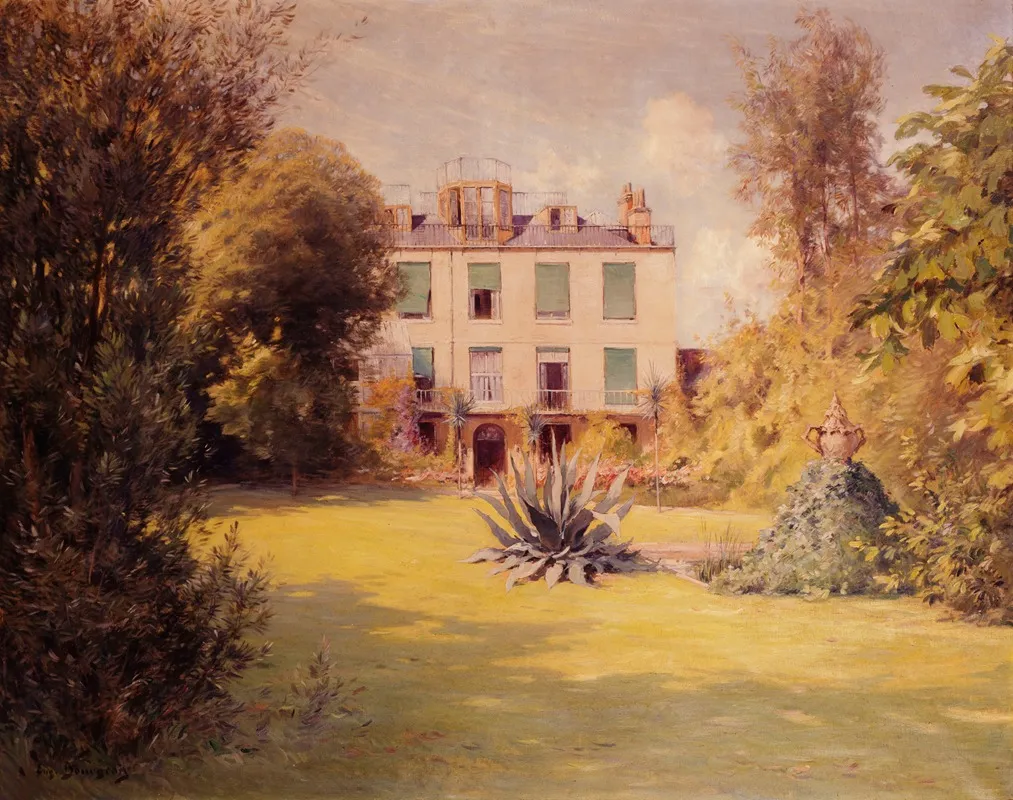 La Maison De Victor Hugo A Guernesey by Eugène Bourgeois - Canvas Print