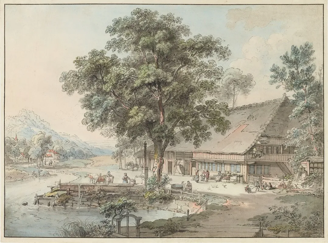 La Maison Du Paysan by Heinrich Rieter - Canvas Print