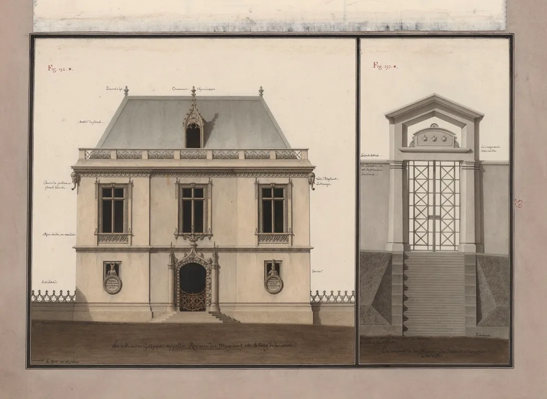 La Maison Gothique Appellee Repaire Des Magiciens Est Le Long De La Riviere On Descend De La Pomeraie Des Amans A La Ravine De La Vallee