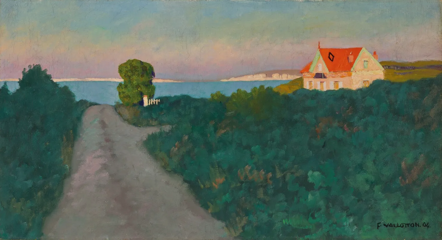 La Maison Rose Varengeville by Félix Vallotton - Canvas Print