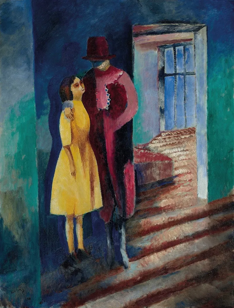 La Mere Et La Fille by Moïse Kisling - Canvas Print