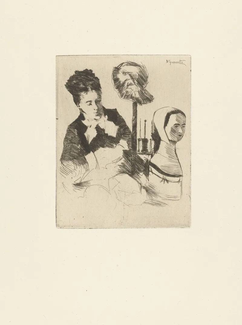La Modiste 4 by Norbert Goeneutte - Canvas Print