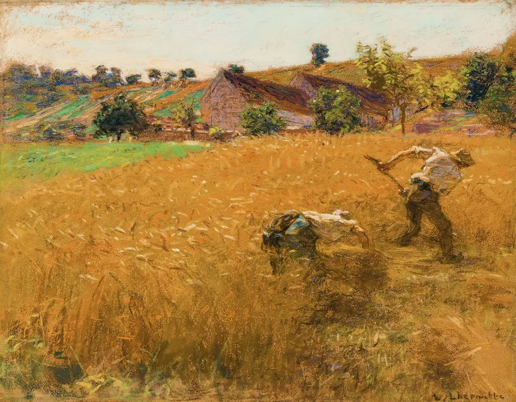 La Moisson 2 by Léon Augustin Lhermitte - Canvas Print