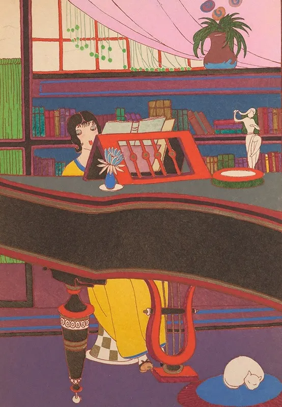 La Musique 2 by Charles Martin - Canvas Print