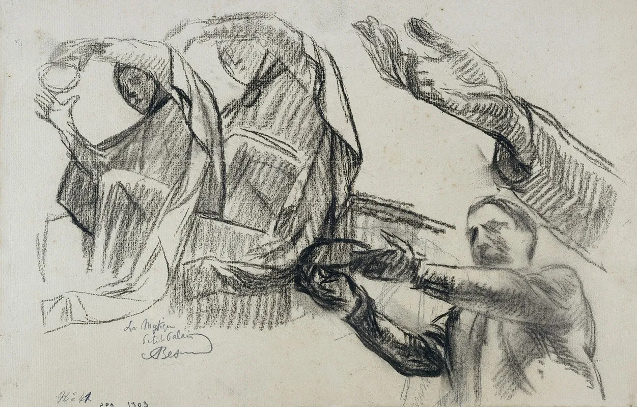 La Mystique by Albert Besnard - Canvas Print