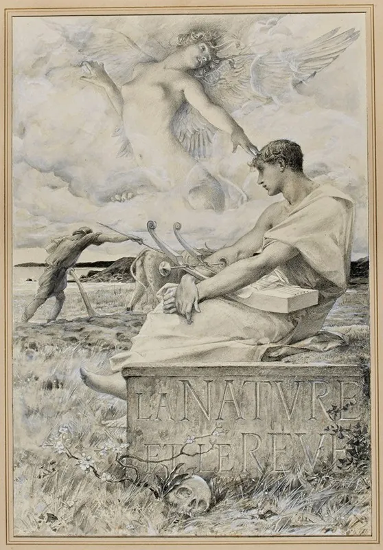 La Nature Et Les Reve by Luc-Olivier Merson - Canvas Print