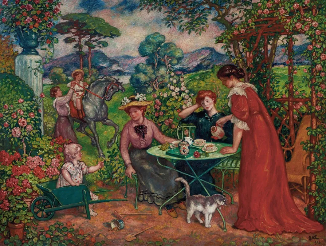 La Paisible Journee by Georges d'Espagnat - Canvas Print