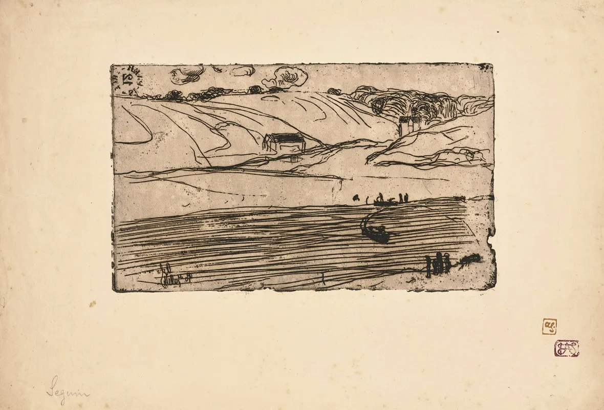 La Peche Fishing by Armand Seguin - Canvas Print