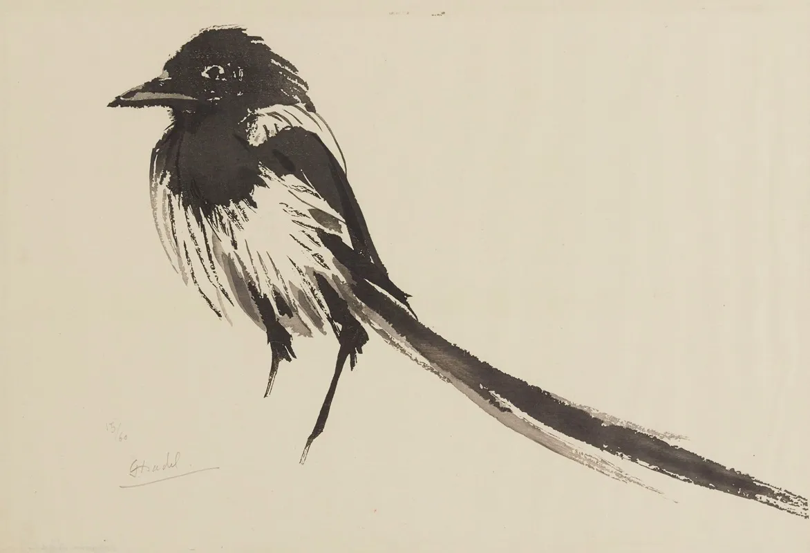 La Pie Mouillee by Jules Chadel - Canvas Print