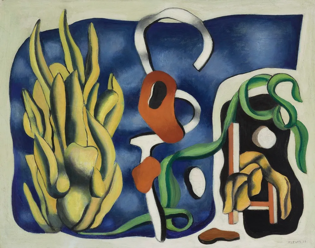 La Plante Jaune by Fernand Léger - Canvas Print