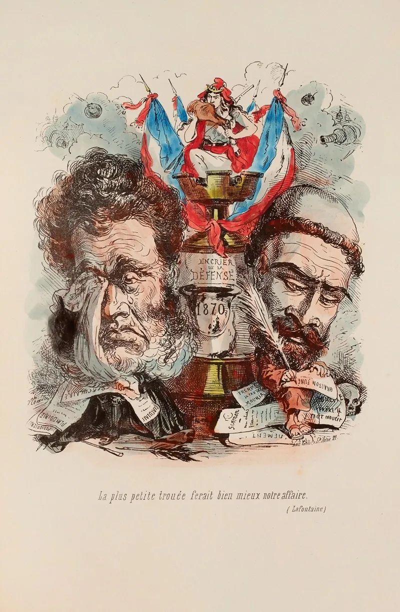 La Plus Petite Trouee Ferait Bien Mieux Notre Affaire Lafontaine by Victor Coindre - Canvas Print