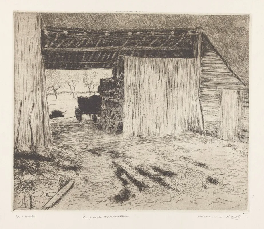 La Porte Charretiere by Armand Apol - Canvas Print