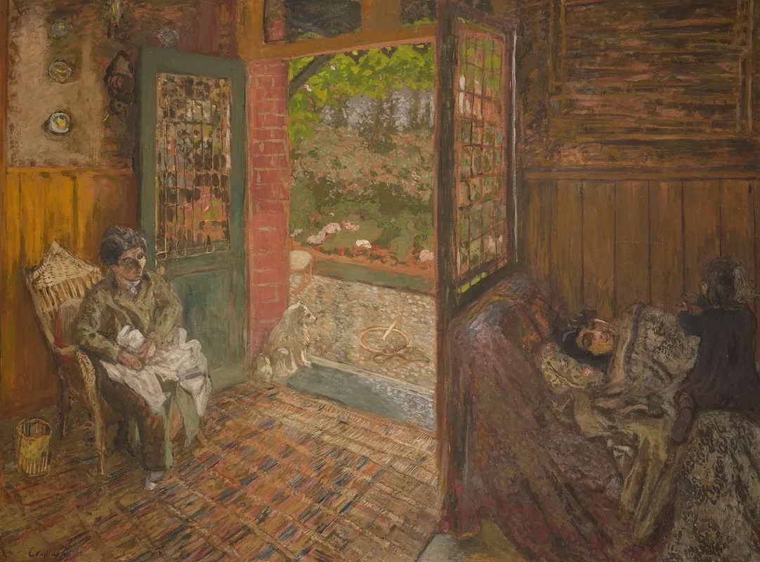 La Porte Du Jardin by Édouard Vuillard - Canvas Print