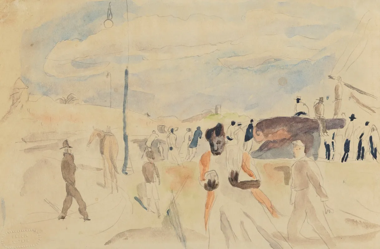 La Promenade 4 by Jules Pascin - Canvas Print