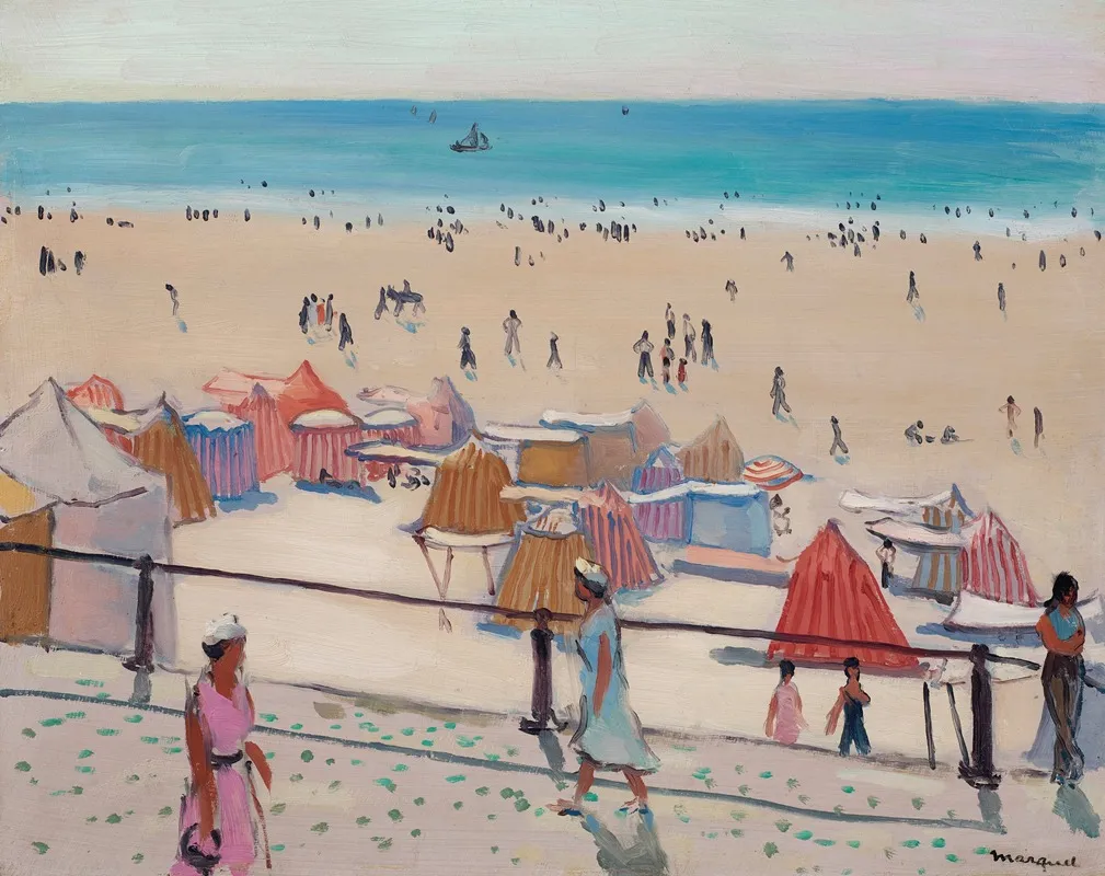 La Promenade Aux Sables Dolonne by Albert Marquet - Canvas Print