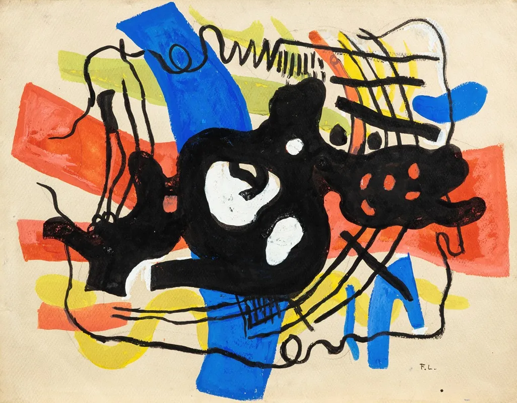 La Racine Noire by Fernand Léger - Canvas Print