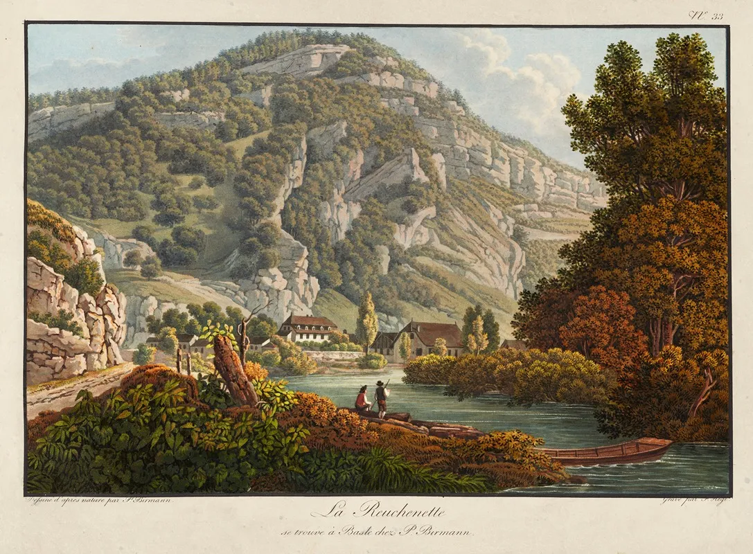 La Reuchenette by Peter Birmann - Canvas Print