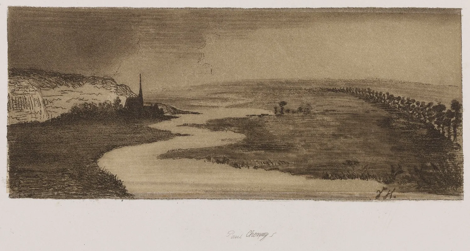 La Riviere 2 by Victor Hugo - Canvas Print