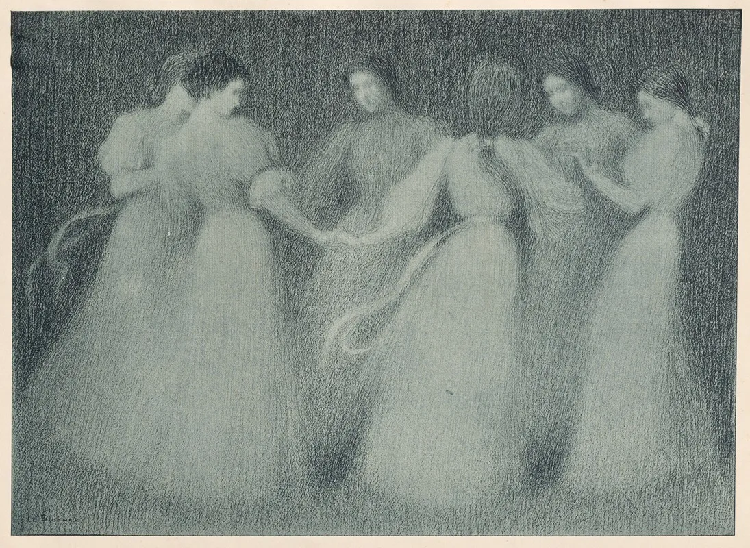 La Ronde 3 by Henri Le Sidaner - Canvas Print