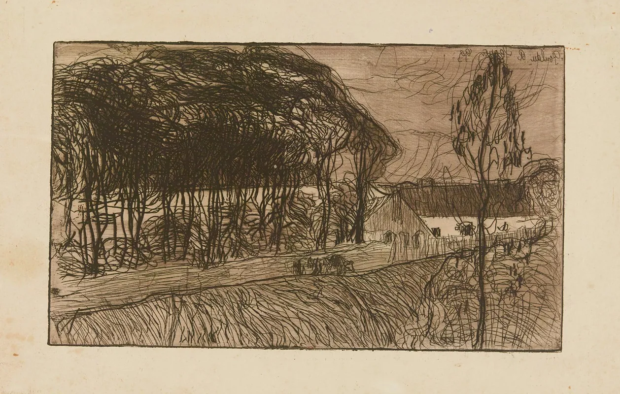 La Route Du Pouldu by Armand Seguin - Canvas Print