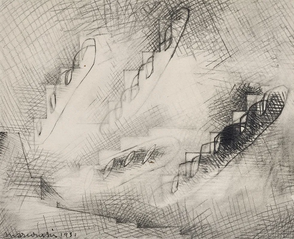 La Rue Caulaincourt by Louis Marcoussis - Canvas Print