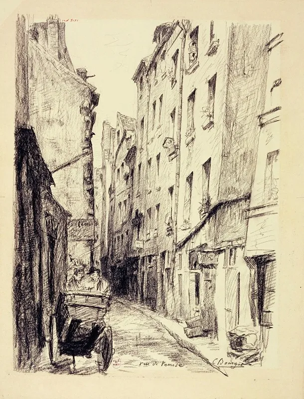 La Rue De Venise by Camille Bourget - Canvas Print
