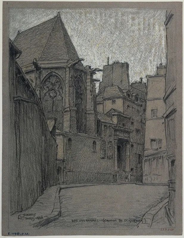 La Rue Des Barres Le Choeur De Saint Gervais Saint Protais