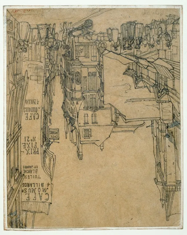 La Rue Des Pretres Saint Germain Lauxerrois Et Le Cafe Momus