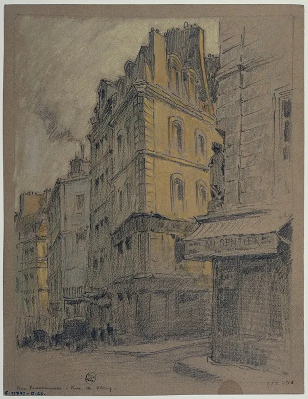 La Rue Poissonniere Et La Rue De Clery