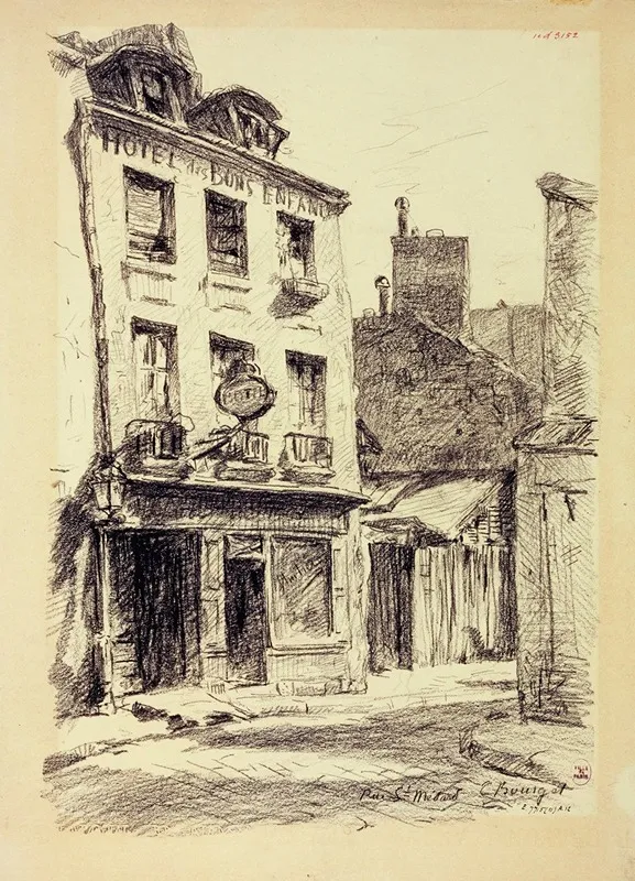 La Rue Saint Medard by Camille Bourget - Canvas Print