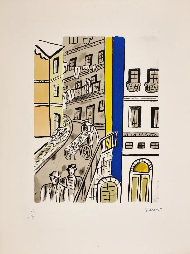 La Rue Street by Fernand Léger - Canvas Print