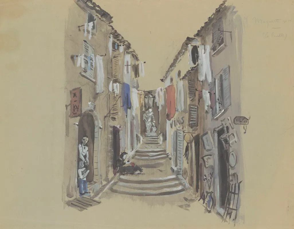 La Ruelle by Christian Bérard - Canvas Print