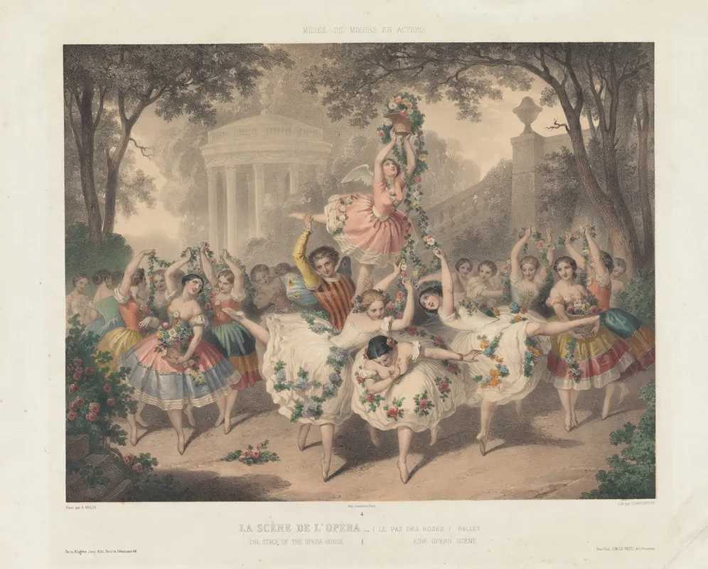 La Scene De Lopera Le Pas Des Roses Ballet