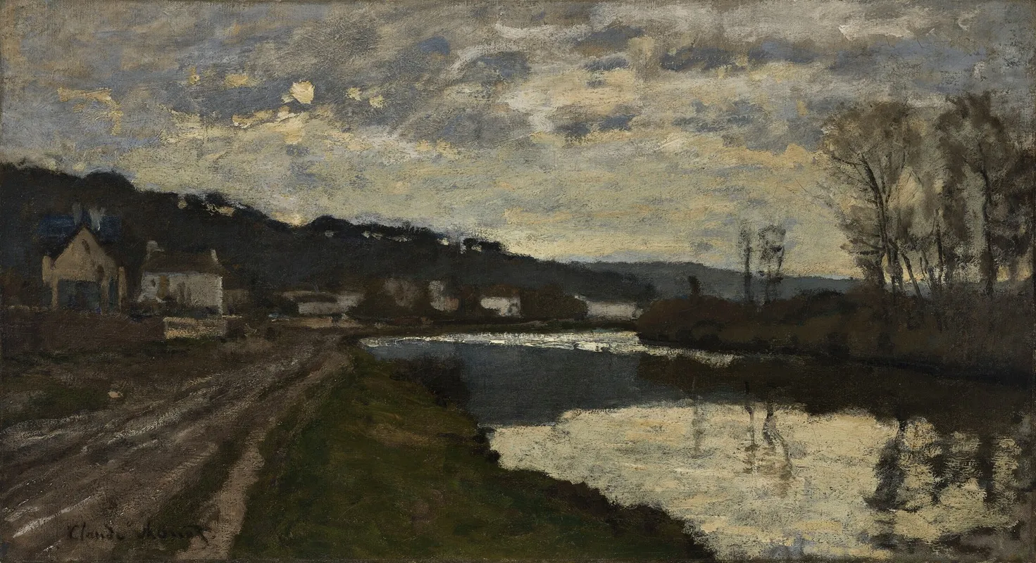 La Seine A Bougival 4 by Claude Monet - Canvas Print