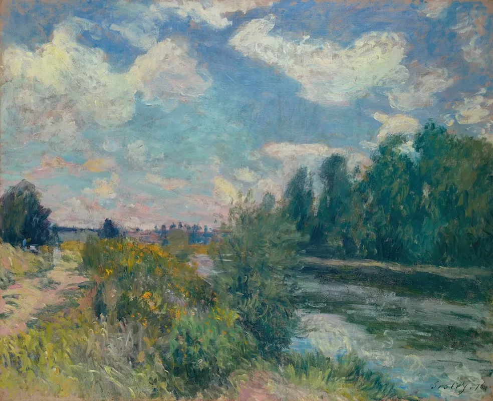 La Seine A Bougival 5 by Alfred Sisley - Canvas Print
