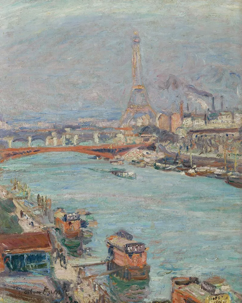 La Seine A Paris La Tour Eiffel Le Jour