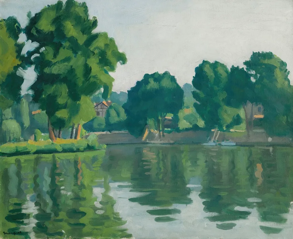 La Seine A Poissy by Albert Marquet - Canvas Print
